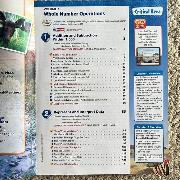 Go Math! Third Grade, Volume 1 - Picture 3 of 10